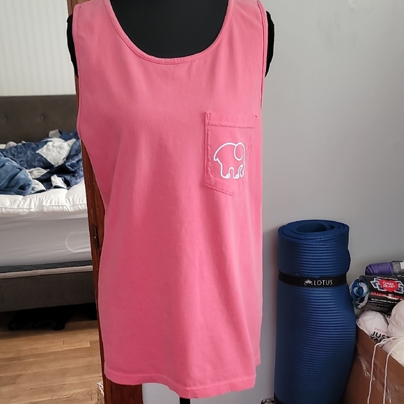 Ivory Ella  Pink Cotton Tank - Picture 1 of 5